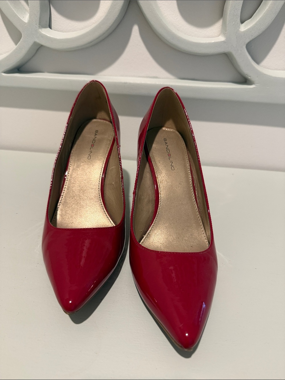 Bandolino Red Patent Pointed Pumps